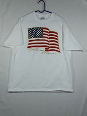 Vtg Wild Side God Bless America Flag Patriotic USA T-shirt NOS