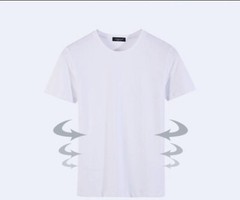 Hanes 2135Z0 T-Shirt for Men, – White/black