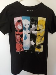 TEAM RWBY Ruby Anime Pin Up Girls TEE T SHIRT Unisex Small Grimm Japanese Manga