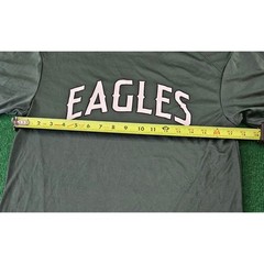 Badger Sport Eagles Short Sleeve T Shirt Green Adult Small Athletic Performance