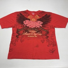 Mecca Y2K Under His Wings Punk Logo Mens T-Shirt 4XL Red Grunge Streetwear
