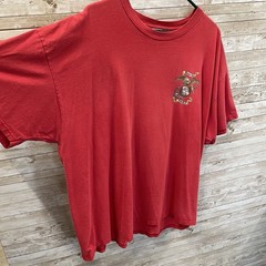 Marines USMC Mens 3XL T-Shirt Red 100% Heavy Cotton Fruit Of The Loom Graphic