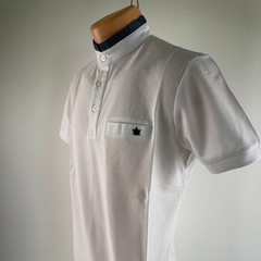 White by Nature Men 100% Cotton Short Sleeve High Neck T-Shirt White Size S NWT