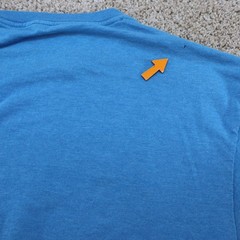 San Francisco Graphic T-Shirt Tourist Tee Blue (see photo for flaw)