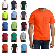 Mafoose Men’s Short Sleeve Core 50/50 Blend Pocket Softness Tee PC55P
