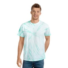 Adult Men’s Unisex Blank Tie-Dye Tee Cyclone Pattern Tie Dye