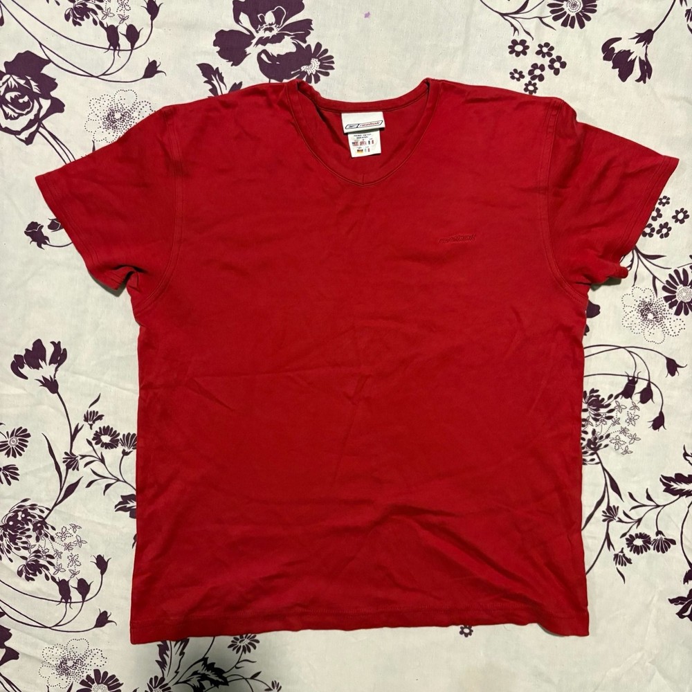 Reebok Basic Red Short Sleeve Crewneck T-Shirt