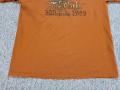 The Clarks Shirt Mens Large Orange Halloween Pittsburgh Rock Band Tour Music