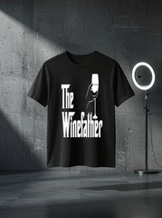 Unisex Winefather Wine Dad Dad Red Wine White Wine Funny Gift Graphic T Shirt