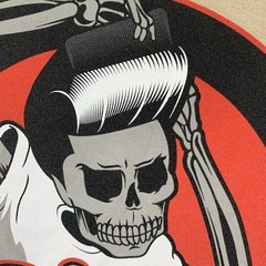 Suavecito Pomade Mens Size Large T Shirt Logo Graphic Tee Thick Knit Double Side