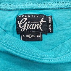 Beautiful Giant Mens Size Large Turquoise Short Sleeve T-Shirt Pocket