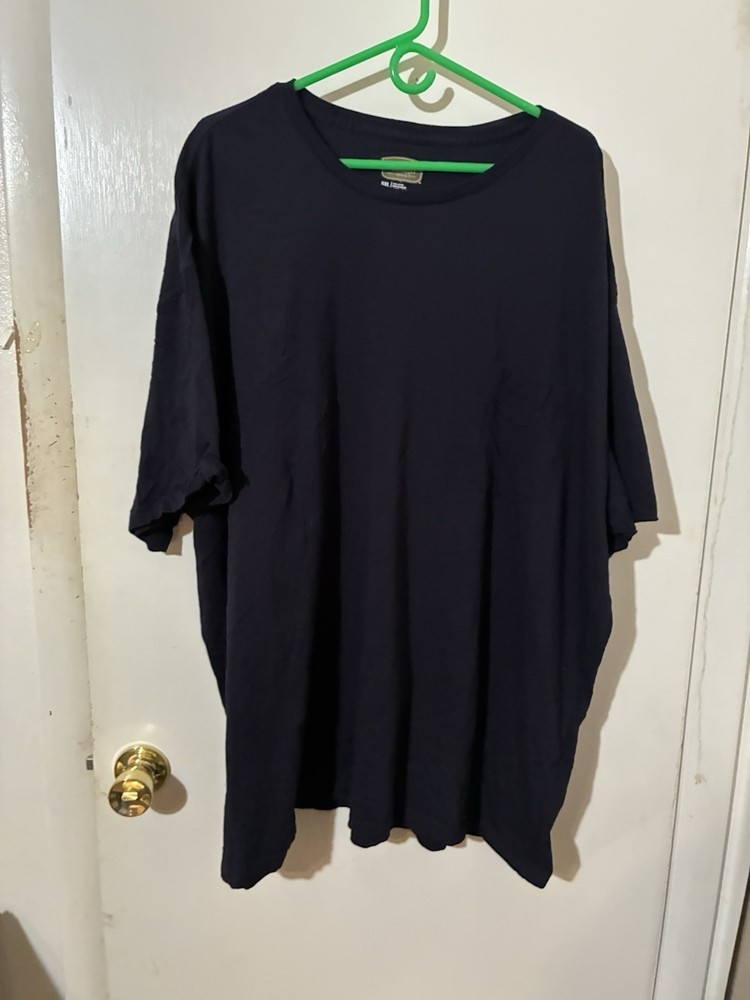Foundry Supply Co. Adult 5XL Black 100% Cotton T-Shirt w/ Front Pocket