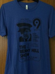 The Benny Hill Show – New York’s Funniest Half Hours – Blue Shirt – XL – Canvas