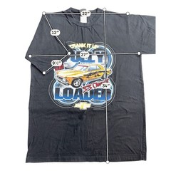 Chevrolet Fully Loaded Graphic T Shirt Mens 2XT Tall Black Muscle Car Chevy Tee