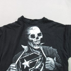 Famous Stars & Straps Men’s XL Black Skeleton Skull Graphic Print T-Shirt FMS