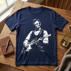 President Abraham Lincoln Playing Guitar Abe Lincoln Design T-Shirt TA79