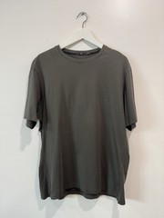Uniqlo x Jil Sander +J Supima® Cotton Relaxed Fit T-Shirt Olive Green Size Small