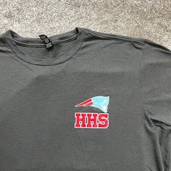 Perfect Tri District HHS Patriot Nation T-Shirt Mens 2XL Gray Graphic Crew Neck