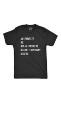 Crazy Dog T-Shirts Funny Graphic Tee Black L Regular Short Sleeve Crew Neck