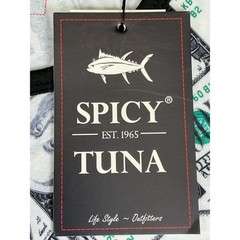 Spicy Tuna Tank Top Money Print Dollar Bills Graphic Mens XL NWT