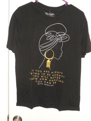 Maya Angelou Silhouette Tee-Shirt “Trying To Be Normal” Size 3XL Or 21 NWT