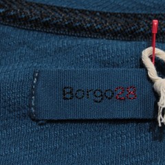 Borgo 28 NWT Long Sleeve Henley T-Shirt Size L in Storm Blue 100% Cotton