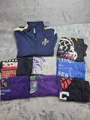Wholesale Lot Of 8 Mens Vtg/Modern Day T-shirts & Zip Up Size M Assorted Mix