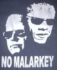 Joe Biden/ Barrack Obama “NO MALARKEY” Political Graphic Print Cotton Tee S
