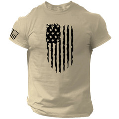 USA Distressed Flag Men T Shirt Patriotic American Tee S – 2XL
