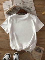 Women Love Print T-shirt Short Sleeve Crew Neck Casual Top Summer Women’s Shirt√