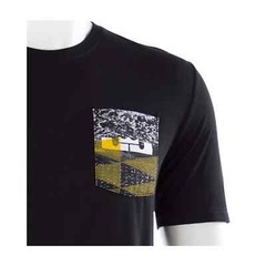 NIKE LEBRON RUBBER CITY POCKET BLACK YELLOW WHITE SHIRT MEDIUM ( 742730-010 )