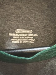 Men’s NWOT Size 2XL Fanatics Long Sleeve Gray/Green Baseball Soft T-Shirt