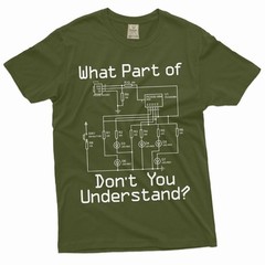 Men’s Funny Electrician T-shirt electrical diagram shirt fathers day gift