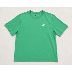 Nike Men Green The Nike Tee Short Sleeve Embroidered Swoosh Logo T-Shirt Large
