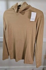 Casual Mens Slim Fit Basic Top Lightweight Knitted Turtleneck Pullover Shirt S
