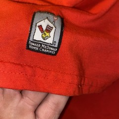 Ronald McDonald House Red Short Sleeve T Shirt Size L Postman Dog