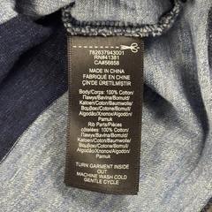 RRL Ralph Lauren Shirt Mens Medium Blue Striped Short Sleeve Crewneck Cotton Tee