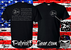 T-shirt,A Well Regulated Militia,The 2nd Amendment,Molon Labe,Gun Rights,DTOM