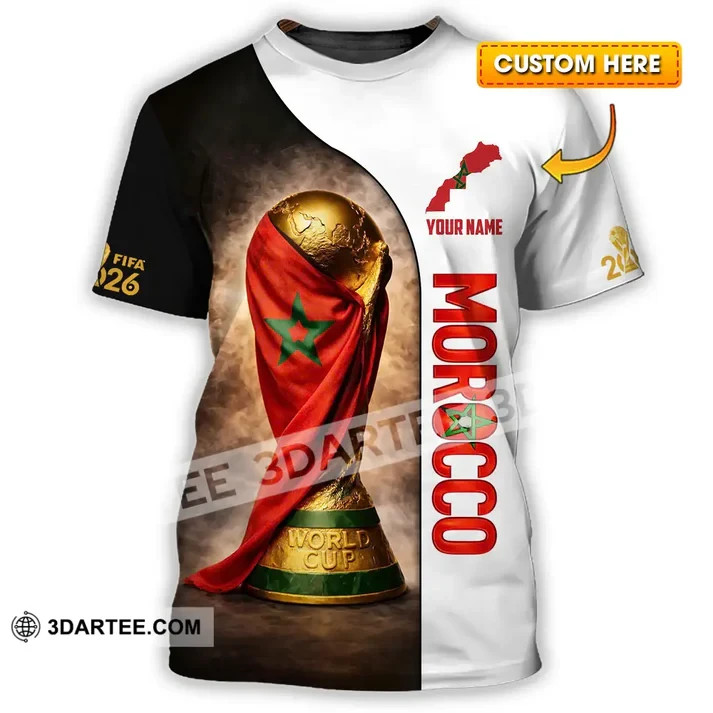 Unisex Shirt – Custom Morocco World Cup 2026 3D Shirt VK13764