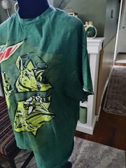 Mountain Dew Graphic Outdoorsman buck Fish Jet Ski Snow Mobile T-shirt Size L