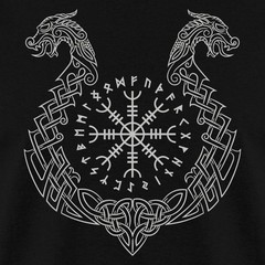 Norse Mythology Helm Of Awe Viking Men’s T-Shirt