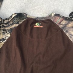 Vintage Mossy Oak Outdoors Break Up Country Camo Thermal Shirt Hunting Mens XL