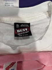 7 Vintage Blank Shirts SZ XL Made In USA Single Stitch 50/50 Great Array Colors