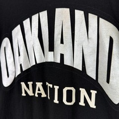 Vintage 90s Oakland Nation Raiders Black Pro Athletic – Mens L