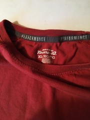 Mens Dickes T-Shirt size xl/xg/tg red temp iq performance with front pocket