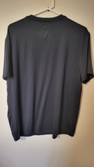 Hanes L T Shirt Black Mens S Sleeve Poly spandex 30 L 26 Across Front Chest pi