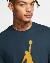 Nike Air Jordan Jumpman Logo Mens T-Shirt Green Multi Size Sportswear Top