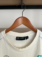 Mercedes Benz AMG Petronas Racing F1 White T-shirt Sz M