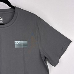 NFQ T Shirt Mens 2XL XXL Gray Short Sleeve Crew Neck Lightweight Stretch NEW