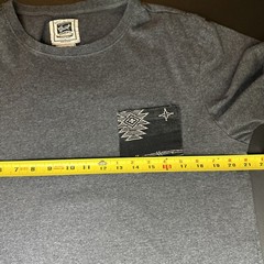 Beautiful Giant T Shirt Mens XL Dark Gray Short Sleeve Crew Neck Pocket Tee
